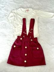 İncilay (4-7 Yaş) Kız Çocuk Salopet Mevsimlik Takım