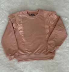 Cmk Kids (3-8 Yaş) Kız Çocuk Güpür Detaylı Sweatshirt