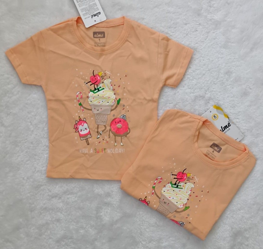 Alme Kids Club (1-4 Yaş) Kız Çocuk Tişört