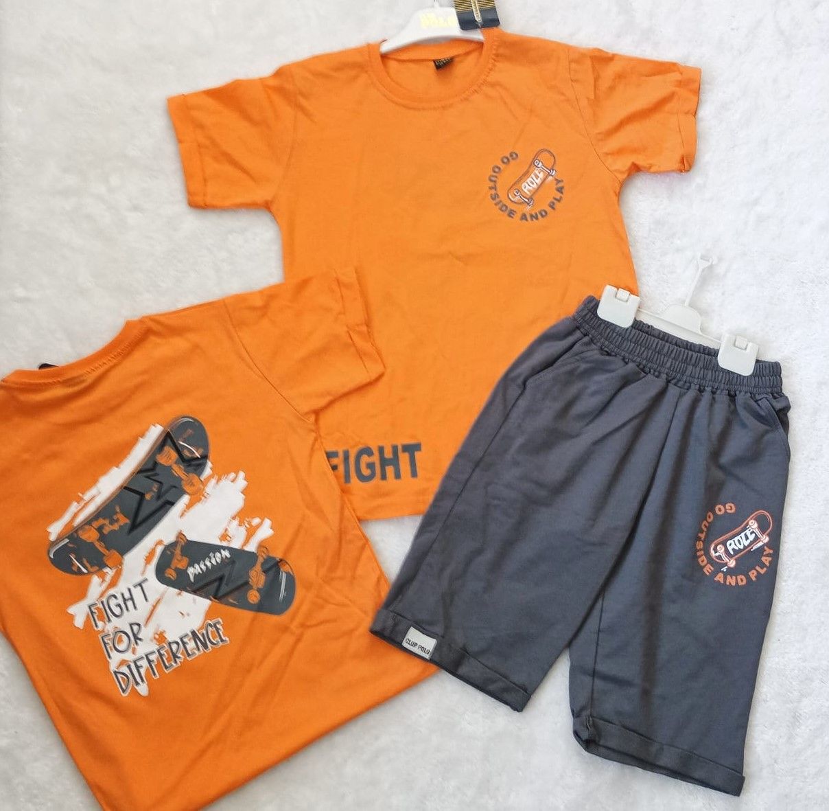Clup Polo (9-10 Yaş) Erkek Çocuk Tişört - Şort Takım