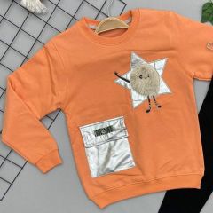 Bittoş (5-12 Yaş) Kız Çocuk Kompakt Kumaş Sweatshirt, Triko Tayt İkili Takım