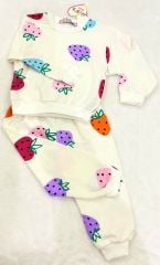 Cicigiy (2-5 Yaş) Kız Çocuk Çilekli Mevsimlik Takım