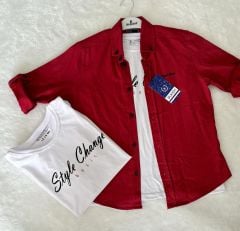 Bukem (11-16 Yaş) Erkek Çocuk T-Shirt Gömlek Takım