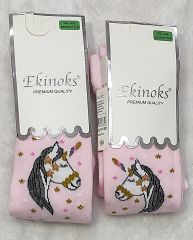 Ekinoks 5-6 Yaş Kız Çocuk Külotlu Çorap (Unicorn)