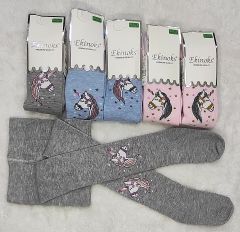 Ekinoks 5-6 Yaş Kız Çocuk Külotlu Çorap (Unicorn)