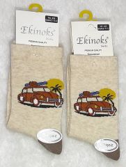 Ekinoks 11-12 Yaş Erkek Çocuk Dikişsiz Çorap - 2