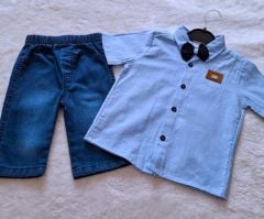 Beboys Kids Wear (1-6 Yaş) Erkek Çocuk Gömlek-Kapri Yazlık Takım