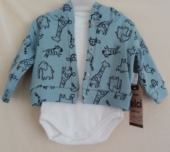 Mc Elci Baby Club (0-6 Ay) Erkek Bebek Üçlü Zıbın Takım