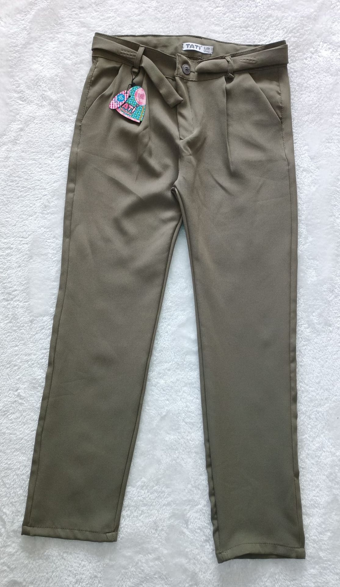 Tati Life (11-13 Yaş) Kız Çocuk Kumaş Pantolon (Haki)