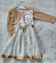 Dodi Petto Kids (4-6 Yaş) Kız Çocuk Bolerolu Toka Hediyeli Elbise