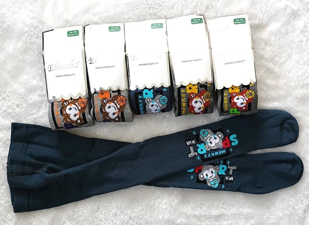 Ekinoks 1-2 Yaş Erkek Bebek Külotlu Çorap