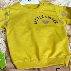 Adım Bebe (6-18 Ay) Kız Çocuk Mevsimlik İkili Takım (Somon)