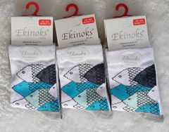 Ekinoks 7-8 Yaş Kız Çocuk Dikişsiz Çorap - 1
