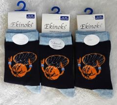 Ekinoks 9-10 Yaş Erkek Çocuk Dikişsiz Çorap - 1